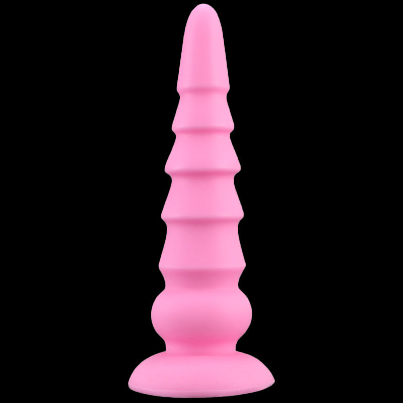 BIG ANAL DILDO 11 INCH PINK LONG BEADED BEADED