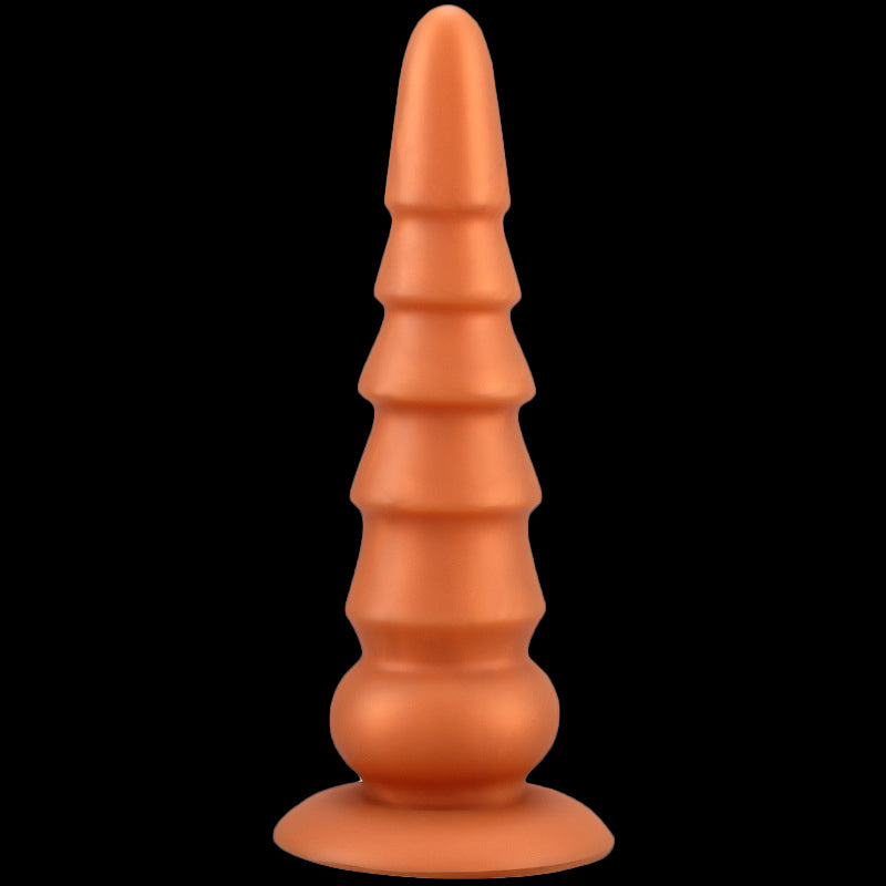 BIG ANAL DILDO 11 INCH PINK LONG BEADED BEADED