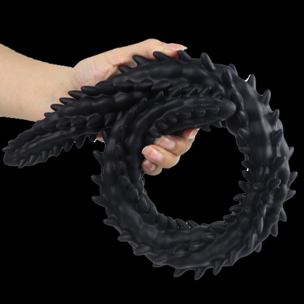 LONG ANAL DILDO DOUBLE 23 INCH BLACK SOFT