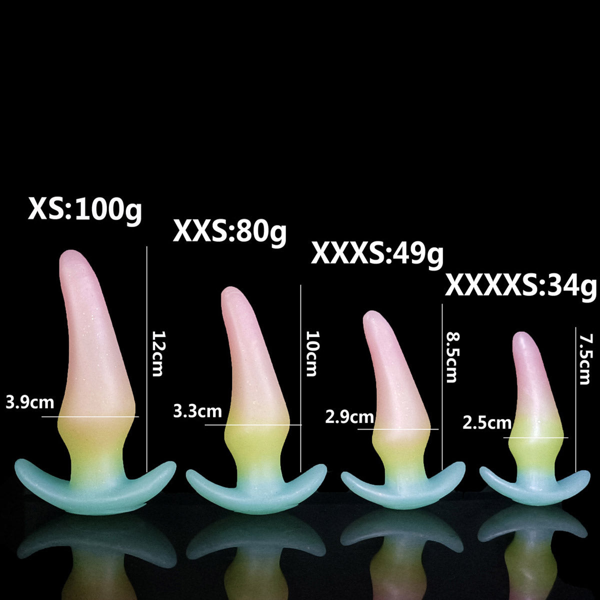 SMALL ANAL TOYS SILICONE 5 INCH CAPSICUM FOR BEGINNERS