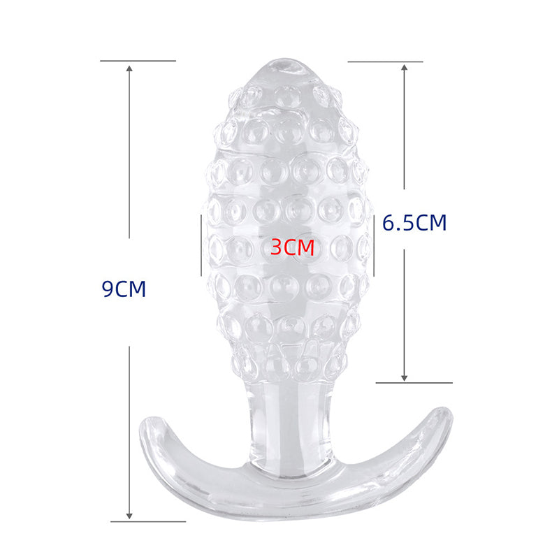 SMALL ANAL TOYS 5 INCH TRANSPARENT TRAINER MEN