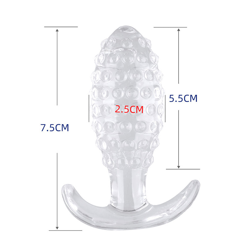 SMALL ANAL TOYS 5 INCH TRANSPARENT TRAINER MEN