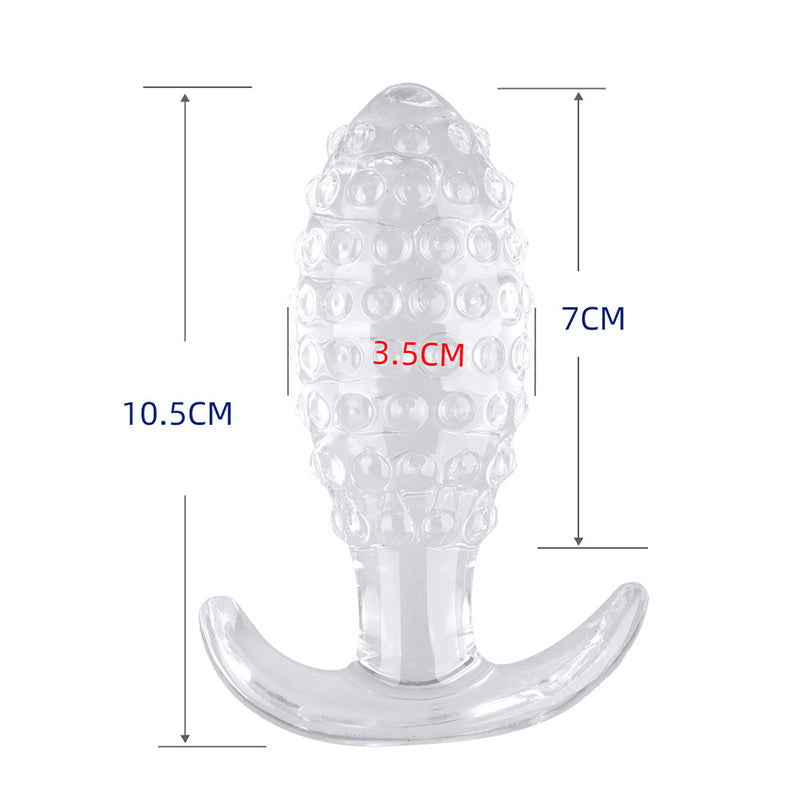 SMALL ANAL TOYS 5 INCH TRANSPARENT TRAINER MEN