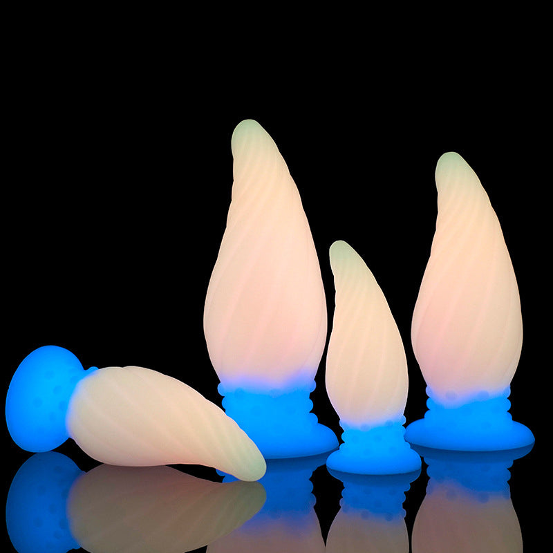 MALE ANAL TOYS FOR WOMEN LUMINOUS 8 INCH COLORFUL