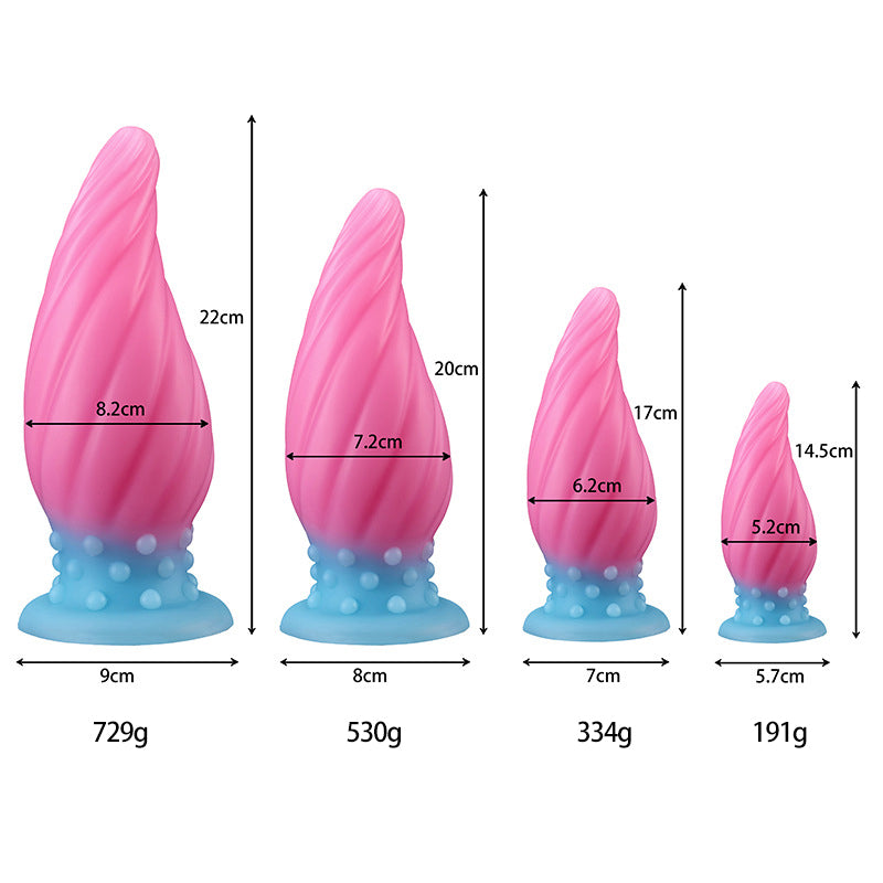 MALE ANAL TOYS FOR WOMEN LUMINOUS 8 INCH COLORFUL