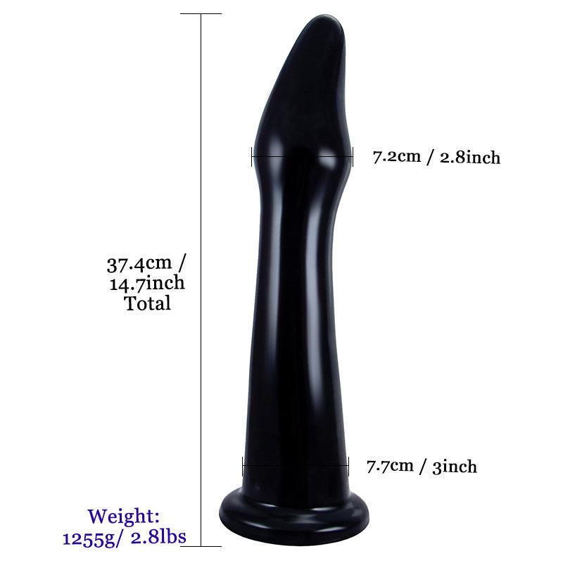 HUGE ANAL TOYS LONG MONSTER 14 INCH BLACK SOFT