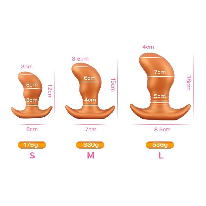 SMALL ANAL TOYS MALE MONSTER 7 INCH GOLD