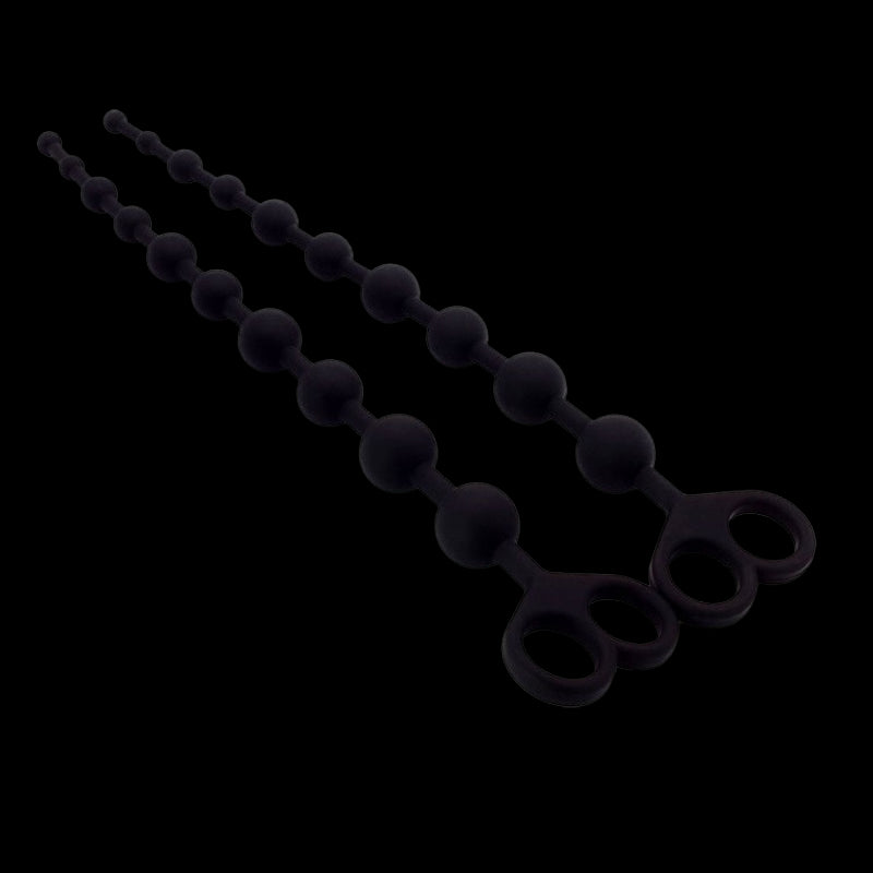 BEADED ANAL TOYS MALE 13 INCH SILICONE LONG PINK