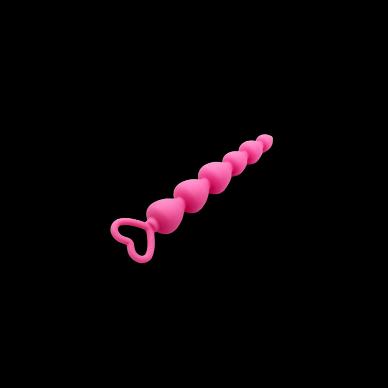 BEADED ANAL TOYS MEN 6 INCH SILICONE PINK