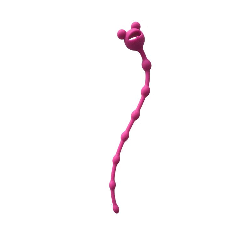 BEADED ANAL DILDO LONG 10 INCH PINK