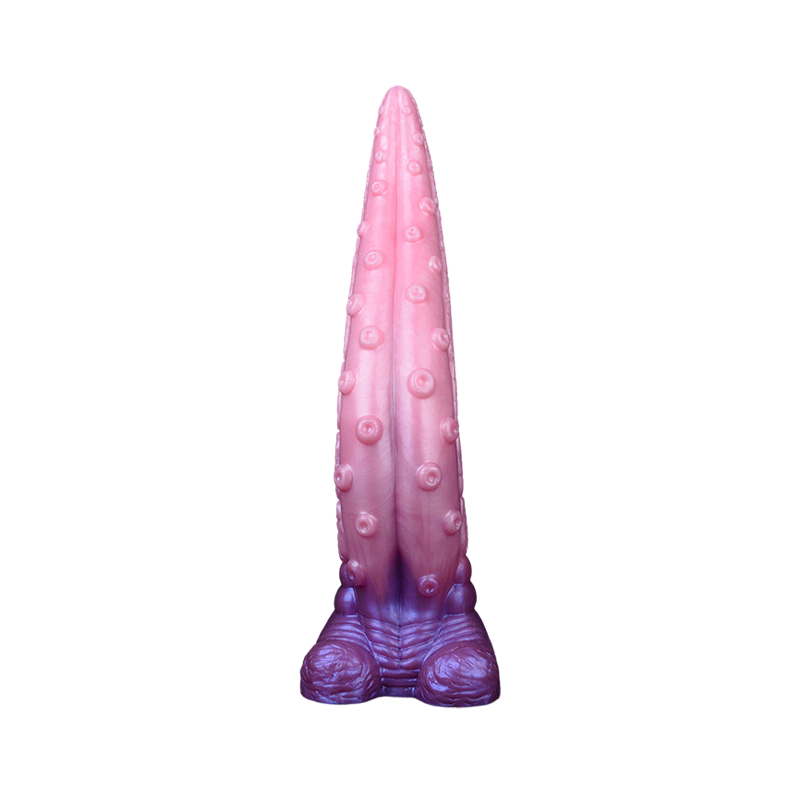 Gode tentacule énorme en silicone de 11 pouces rose