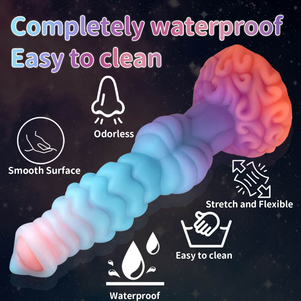 MONSTER DILDO ANAL SILICONE BIG 10 INCH
