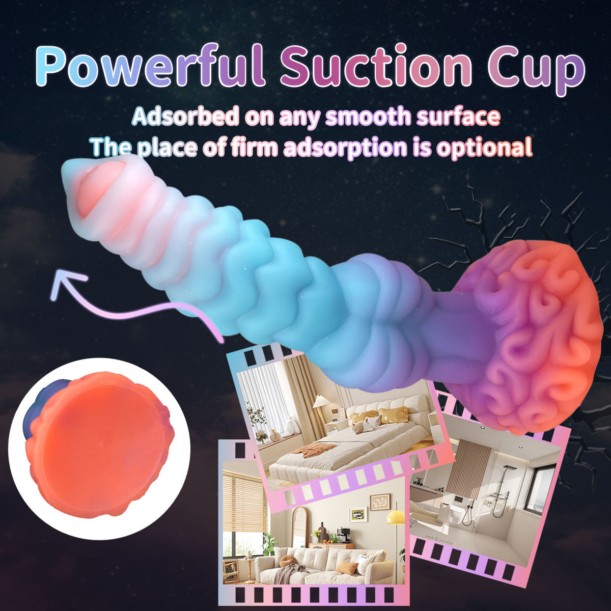 MONSTER DILDO ANAL SILICONE BIG 10 INCH
