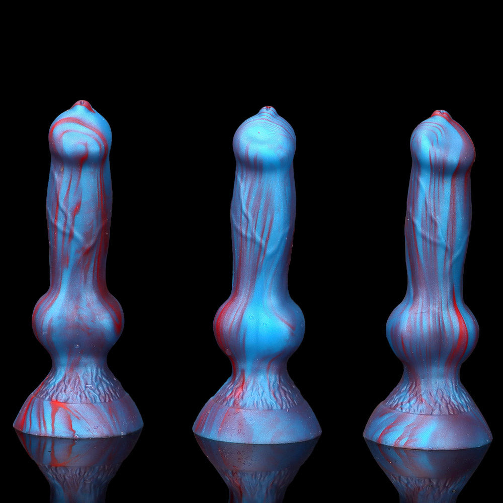 MONSTER DILDO ANAL SMALL SILICON 3 INCH BLUE