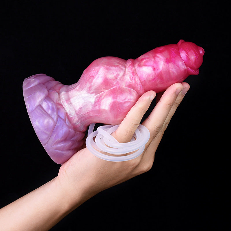 MONSTER DILDO ANAL SQUIRTING 7 INCH PINK