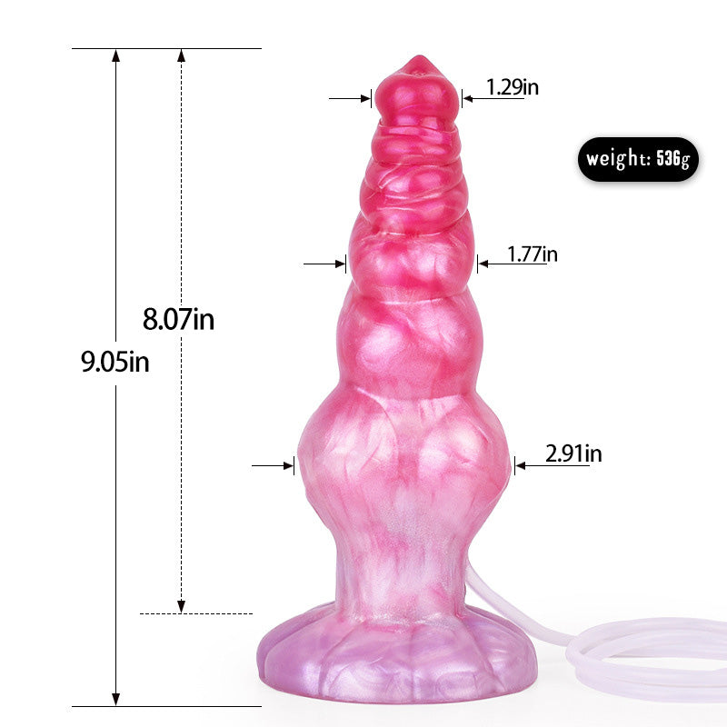 MONSTER DILDO ANAL SQUIRTING BIG 9 INCH PINK