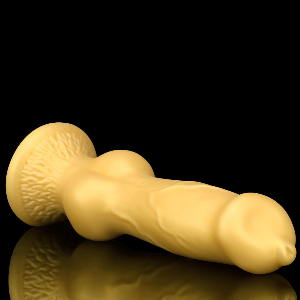 HUGE ANAL TOYS SILICONE 13 INCH GOLD