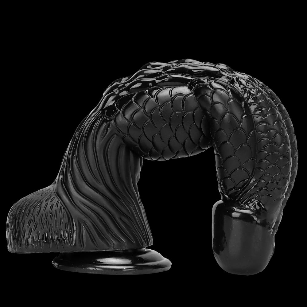 Gode Dragon Monster en PVC de 15 pouces, énorme, noir