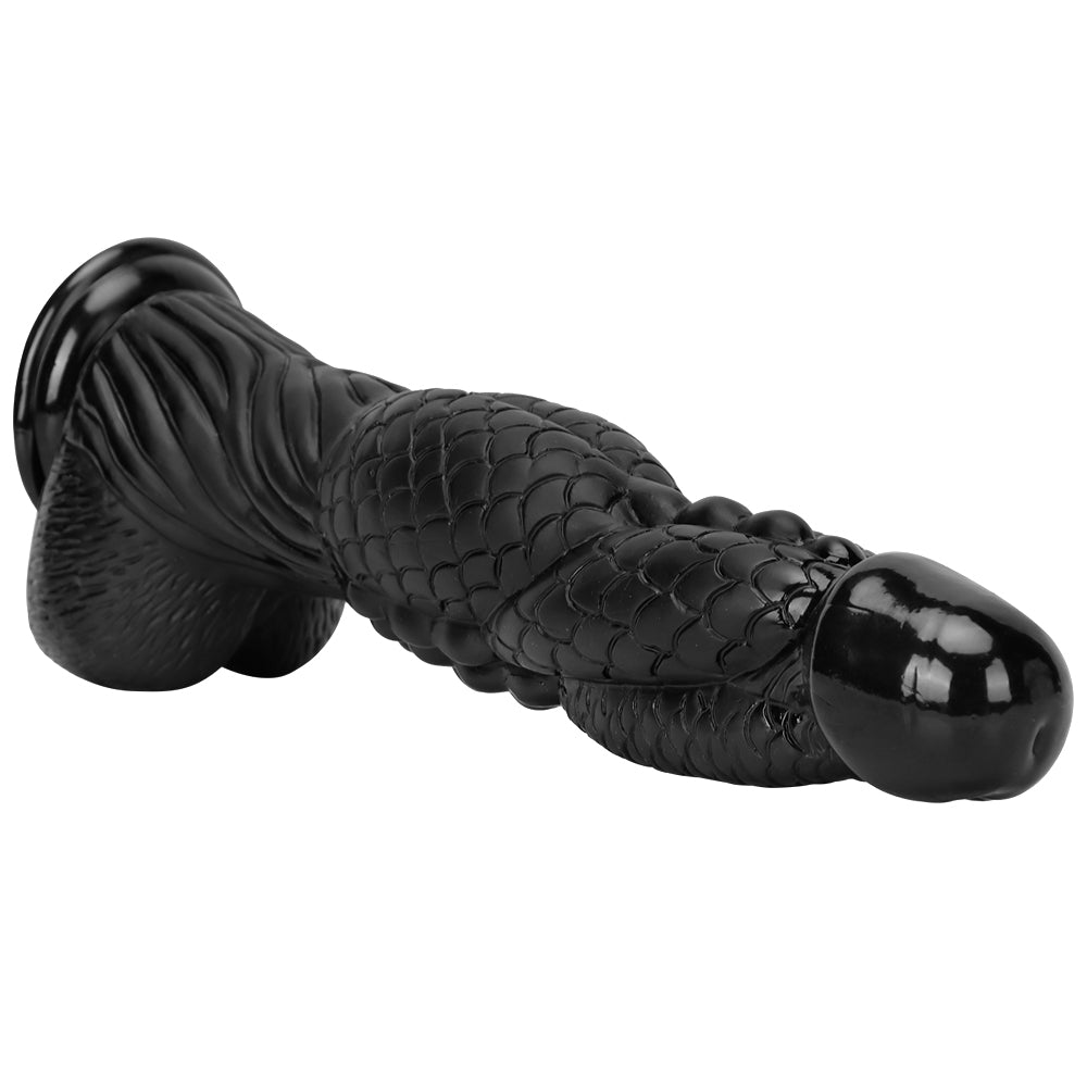 Gode Dragon Monster en PVC de 15 pouces, énorme, noir