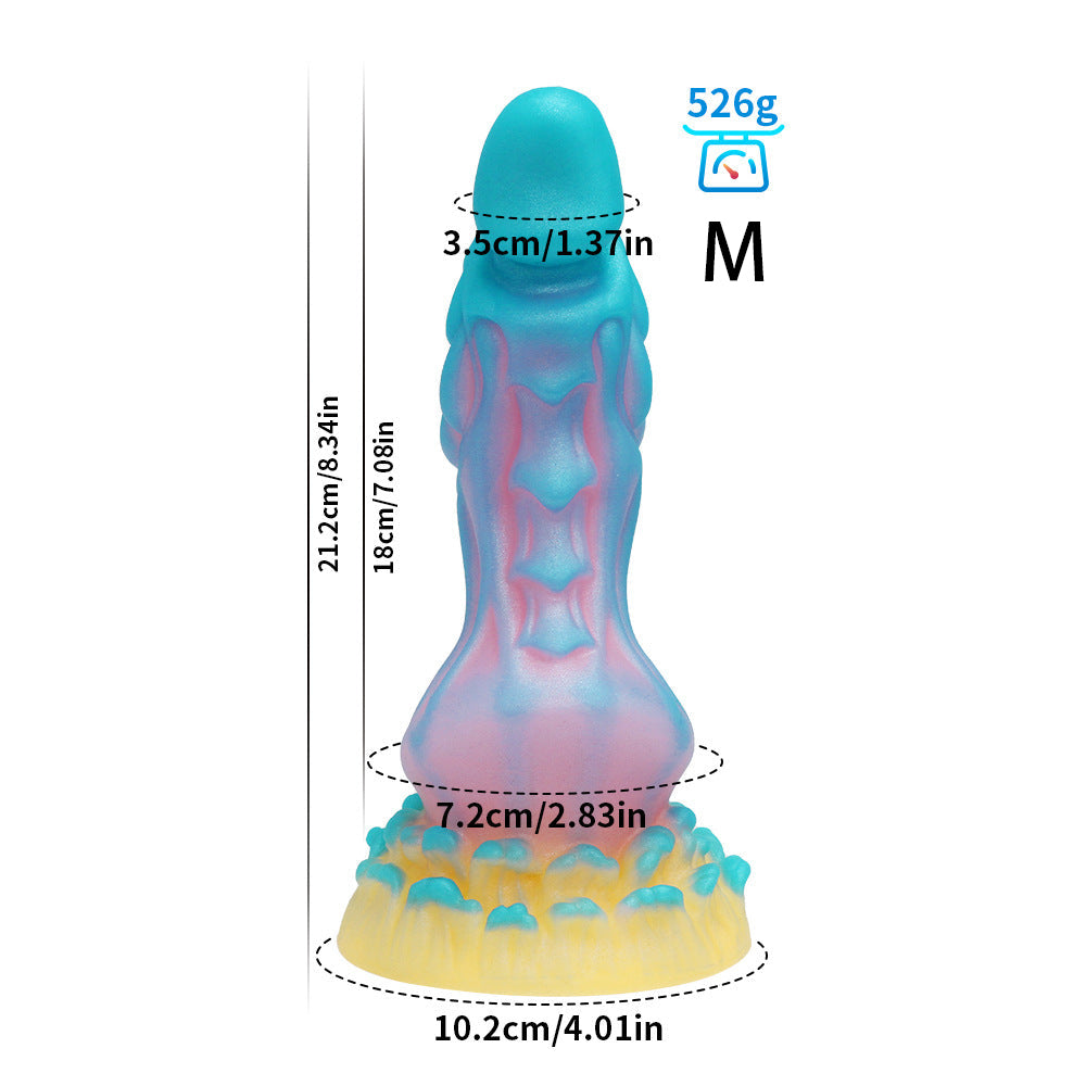 Gode Monstre en Silicone de 9 pouces qui brille dans le noir
