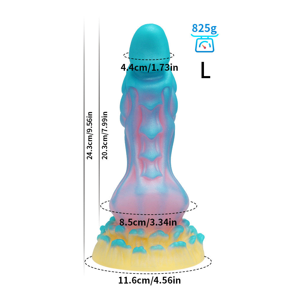 Gode Monstre en Silicone de 9 pouces qui brille dans le noir