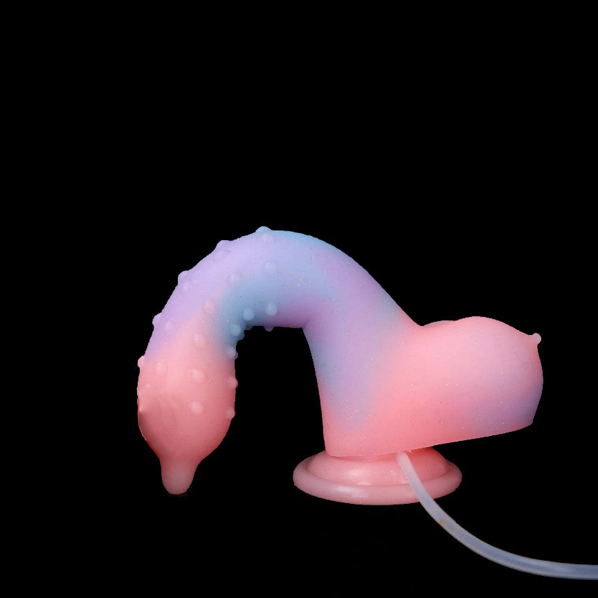 DILDO ÉJACULATEUR ÉJACULANT BRILLE DANS LE NOIR 8 POUCES