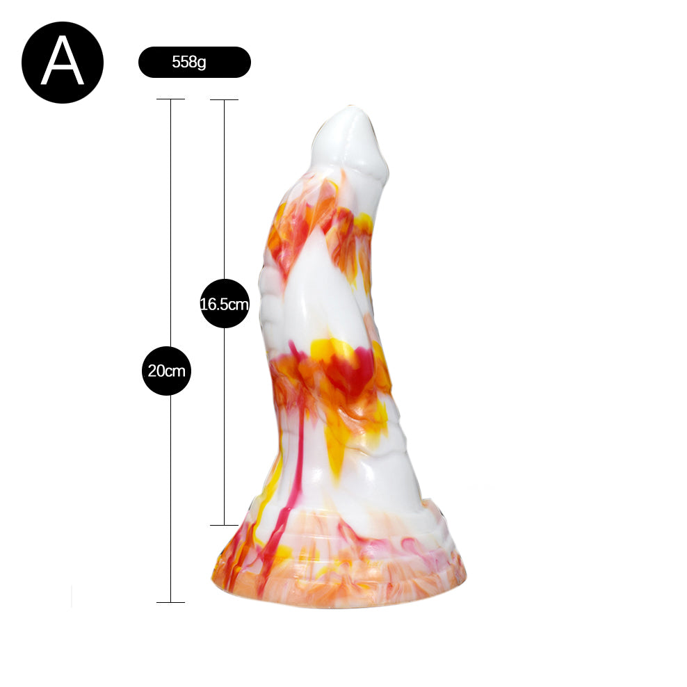 ANAL DILDOS SILICONE 8 INCH WHITE1.0