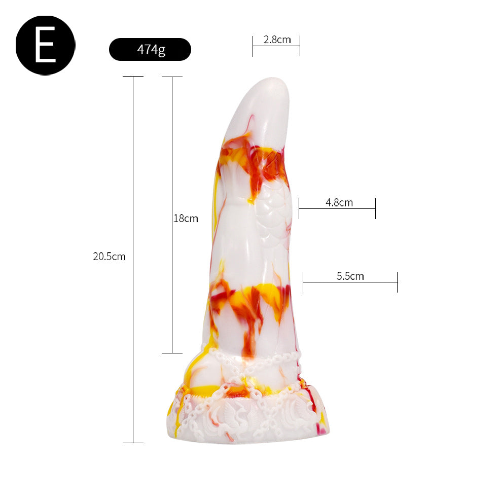 ANAL DILDOS SILICONE 8 INCH WHITE1.0