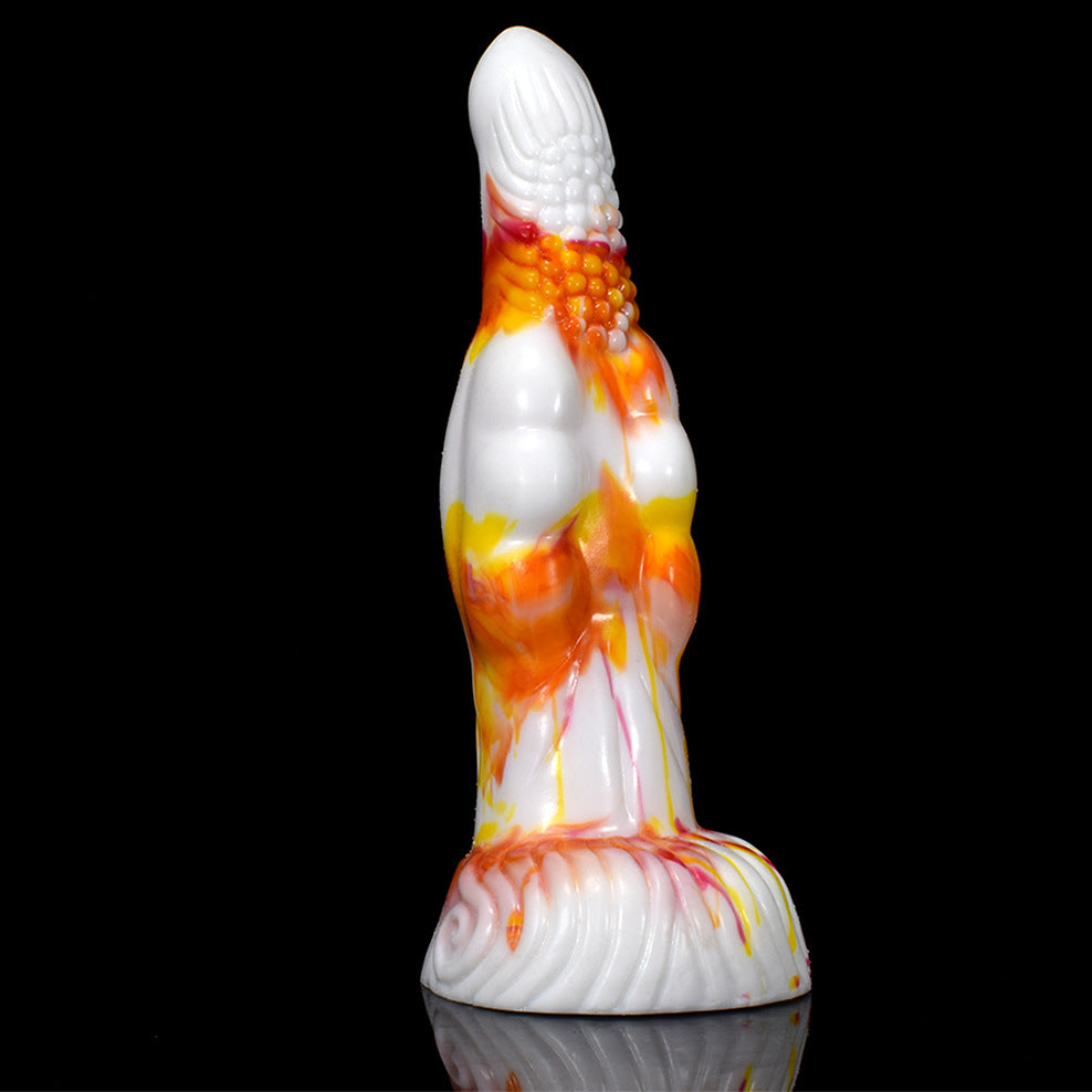 DILDO TENTACULE EN SILICONE NOUÉ 9 POUCES FLAMES 2.0