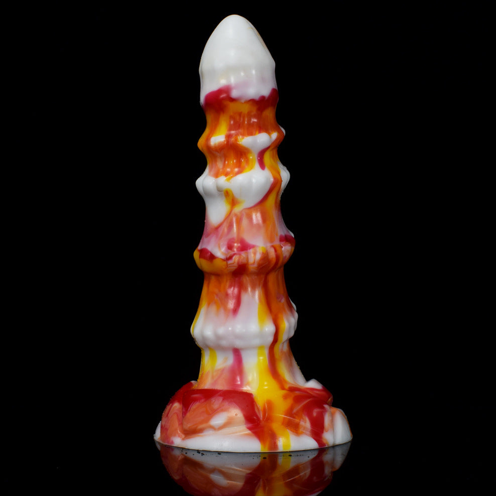 DILDO TENTACULE EN SILICONE NOUÉ 9 POUCES FLAMES 2.0