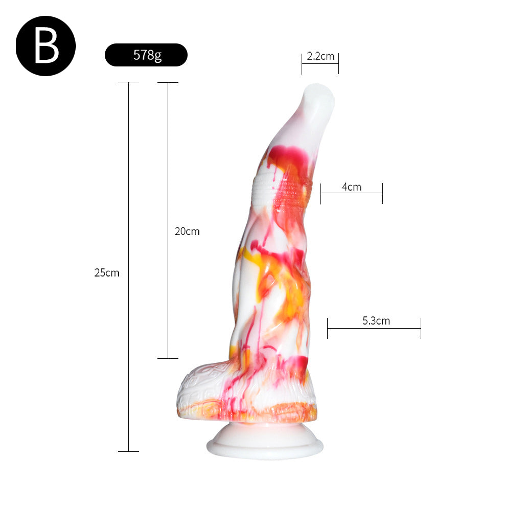 DILDO TENTACULE EN SILICONE NOUÉ 9 POUCES FLAMES 2.0