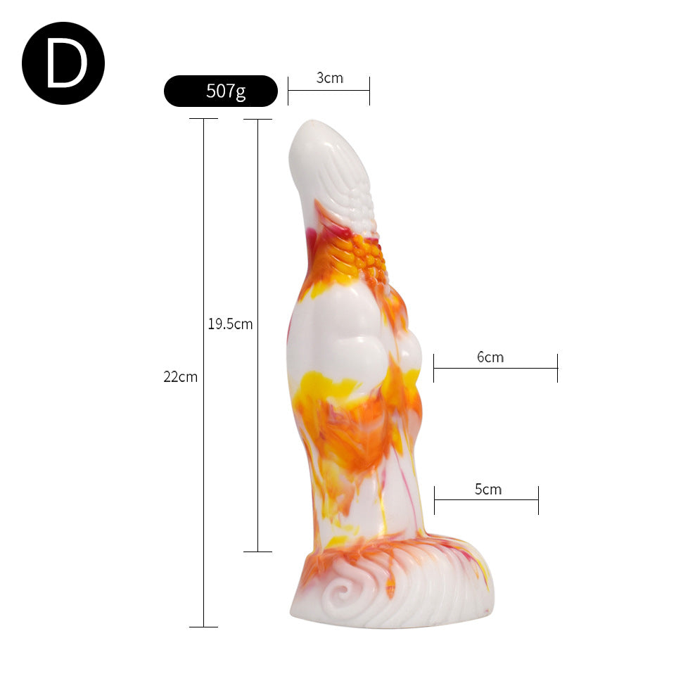 DILDO TENTACULE EN SILICONE NOUÉ 9 POUCES FLAMES 2.0
