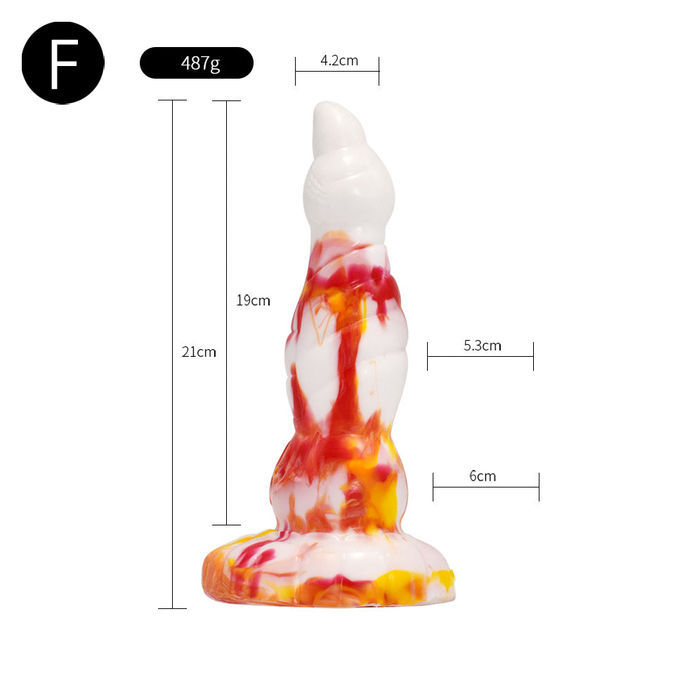DILDO TENTACULE EN SILICONE NOUÉ 9 POUCES FLAMES 2.0
