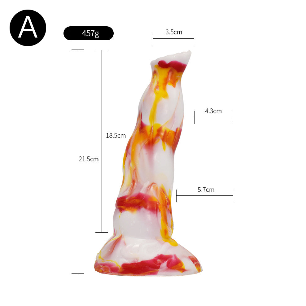 DILDO TENTACULE EN SILICONE NOUÉ 9 POUCES FLAMES 2.0