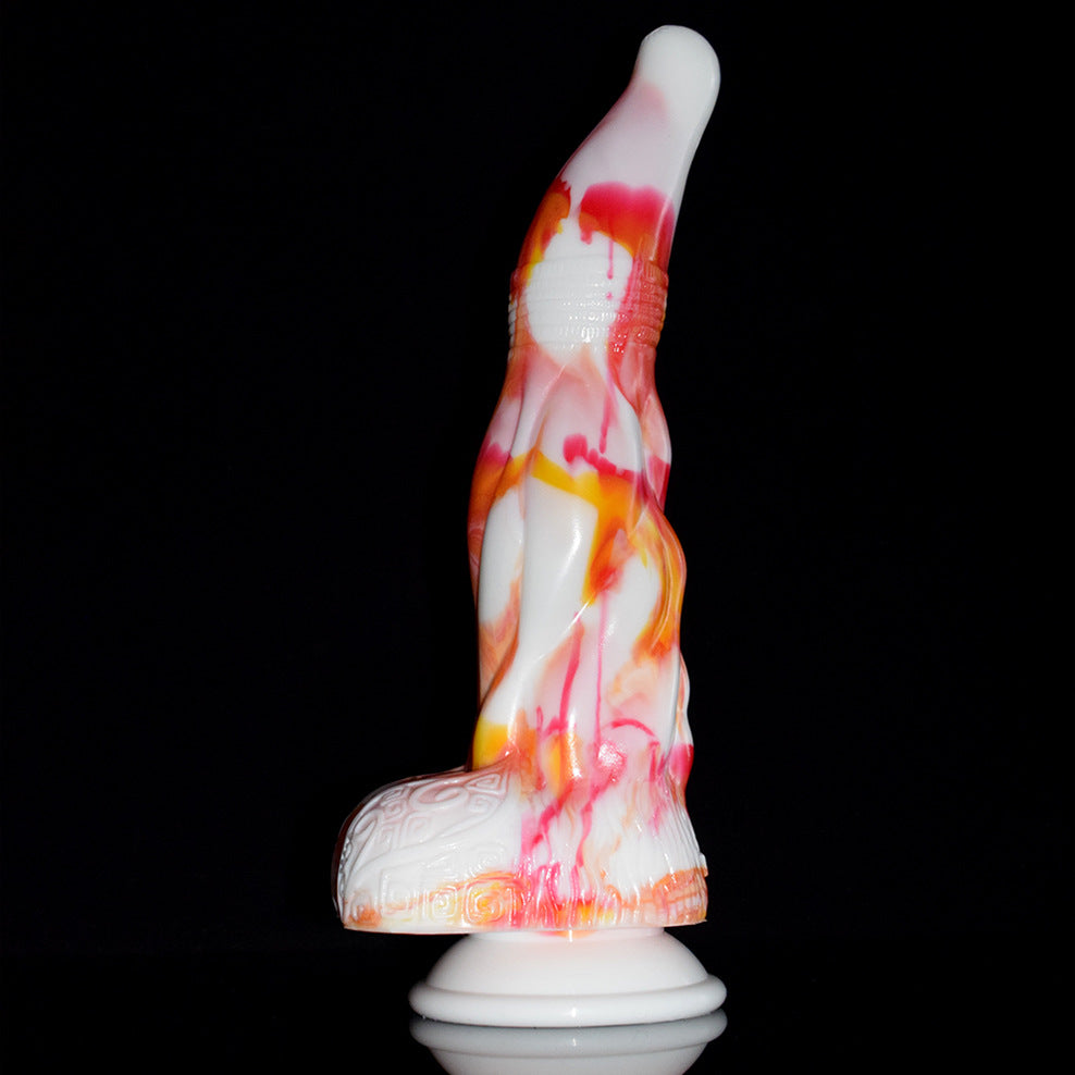 DILDO TENTACULE EN SILICONE NOUÉ 9 POUCES FLAMES 2.0