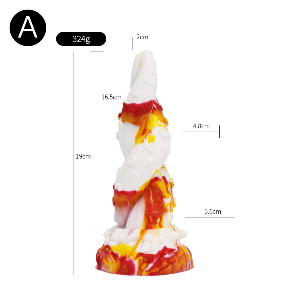 Gode tentacule monstre en silicone 9 pouces flammes 2.0