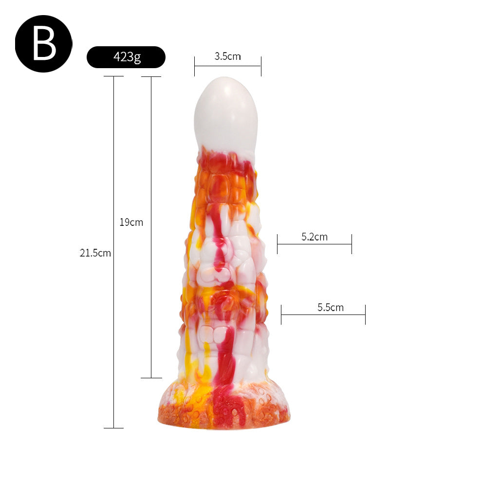 Gode tentacule monstre en silicone 9 pouces flammes 2.0