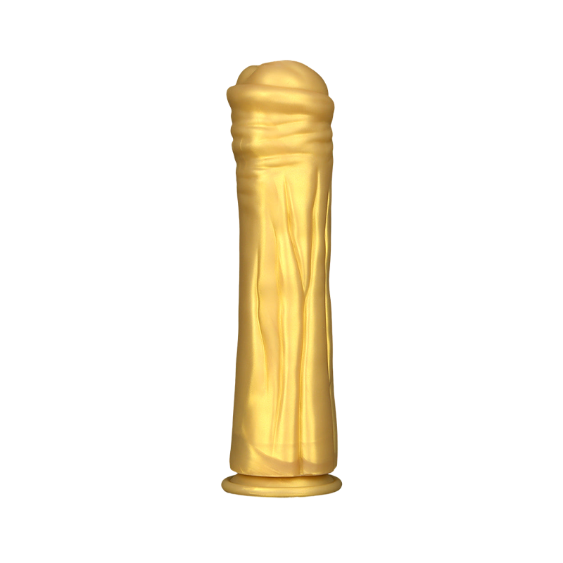 HUGE DILDO ANAL HUGE SILICONE 13INCH GOLD