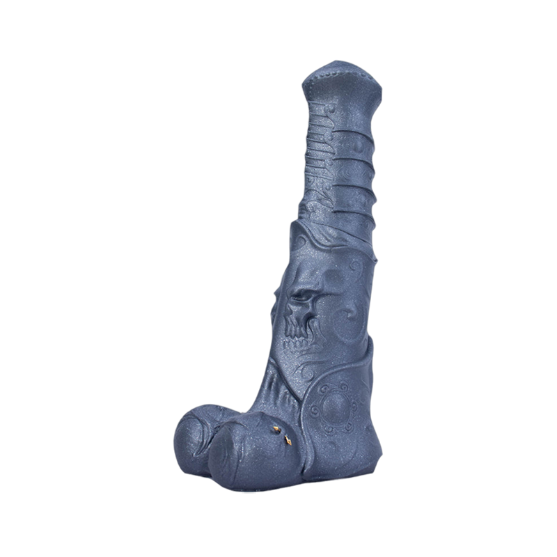 HORSE DILDO FANTASY SILICONE 12 POUCES BLEU MARINE