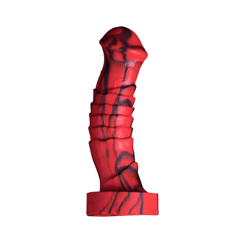 HORSE DILDO ANAL SILICONE 8 INCH RED