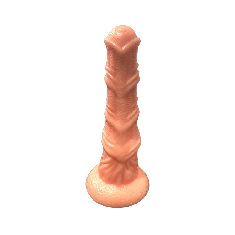 Gode cheval en silicone noué de 22,9 cm