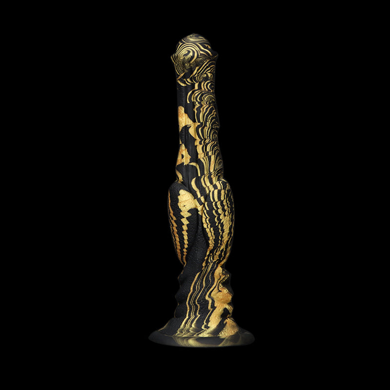 Gode cheval fantaisie en silicone 30,5 cm noir
