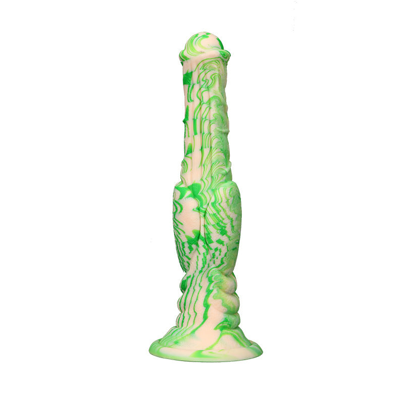 Gode cheval fantaisie en silicone 30,5 cm rose
