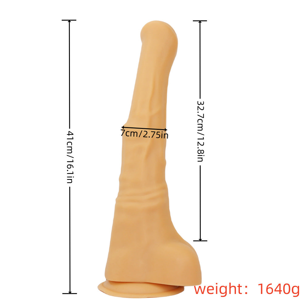 Gode géant en PVC pour cheval de 40,6 cm de long, noir