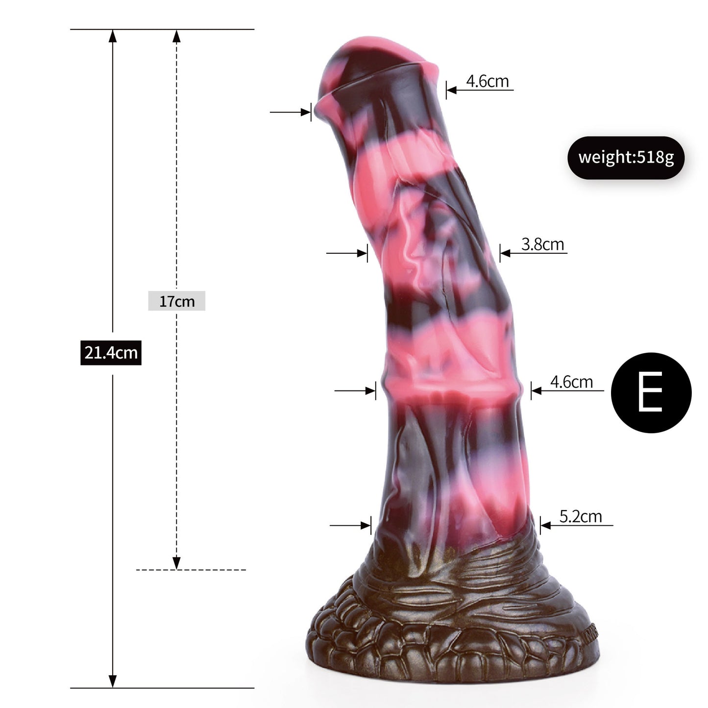 HORSE DILDO ANAL HUGE SILICONE 12 INCH MONSTER PINK