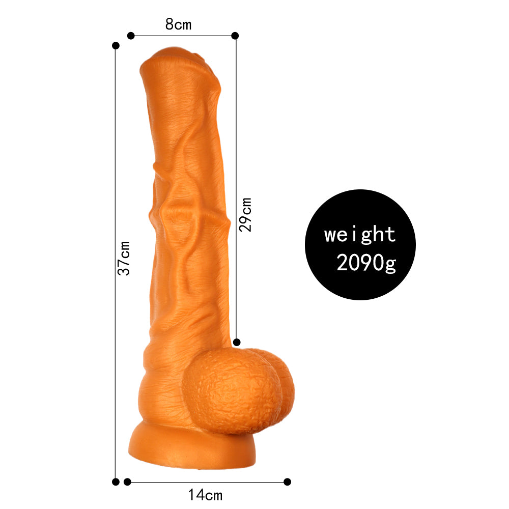 Gode cheval énorme en silicone de 15 pouces de chair