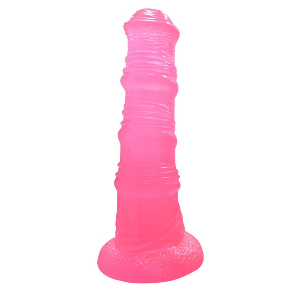 Gode cheval en silicone noué de 22,9 cm