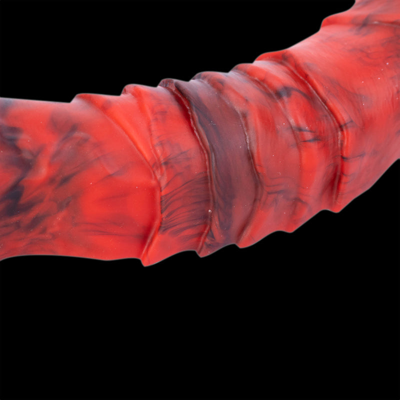 HORSE DILDO ANAL SILICONE 8 INCH RED