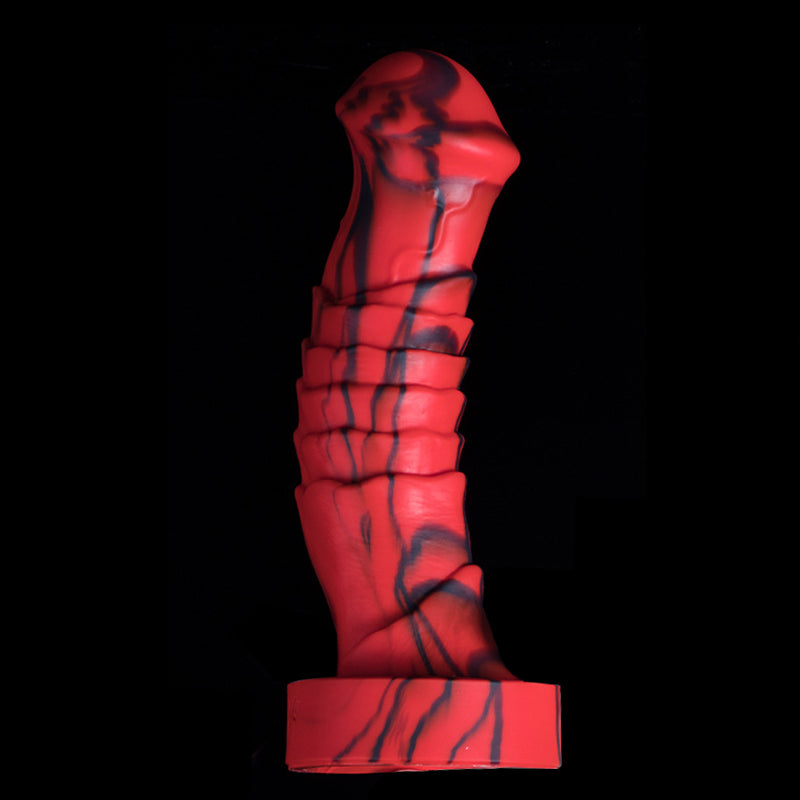 HORSE DILDO ANAL SILICONE 8 INCH RED