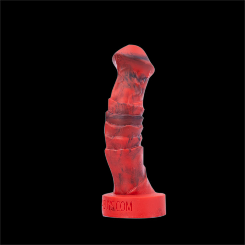HORSE DILDO ANAL SILICONE 8 INCH RED